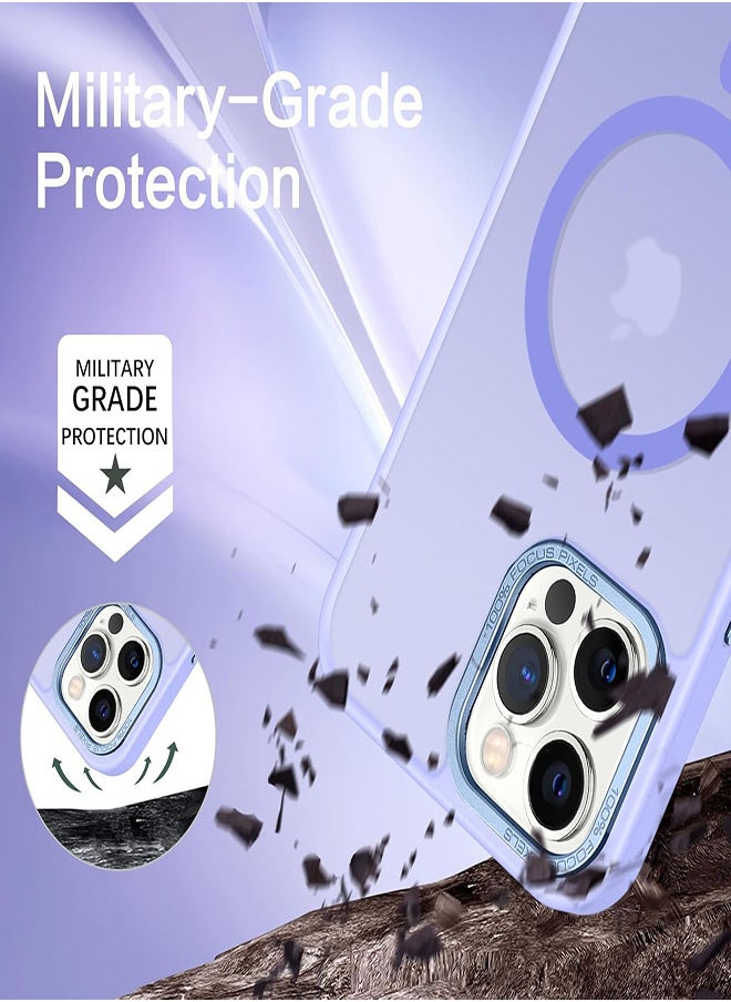 Generic - Case BENTOBEN Magnetic Iphone 15 Pro Max, Compatible with Wireless Charger and Magsafe Card Wallet, Simple Clear Shockproof Drop Resistant Anti-Fingerprint Case Compatible with Iphone 15 Pro Max - Lavender - Image 1