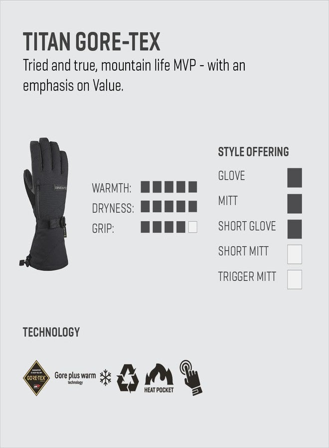 Dakine Titan Gore-Tex Gloves - Black Vintage Camo, Medium - Image 3