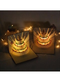 LKTOCAFT Music and Lighting Design 3D Pop-Up Card, Greeting Card for Birthday, Sturdy and Solid Cardstock Gift Card with Envelope and Thank You Card  - Image 5