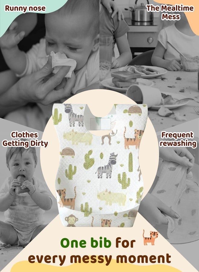 Lictin 20PCS Disposable Bibs for Toddlers - Image 4