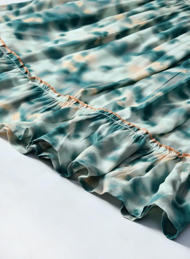 بيلا مودا فستان بربطة عنق مصبوغة بكشكشة - Image 4