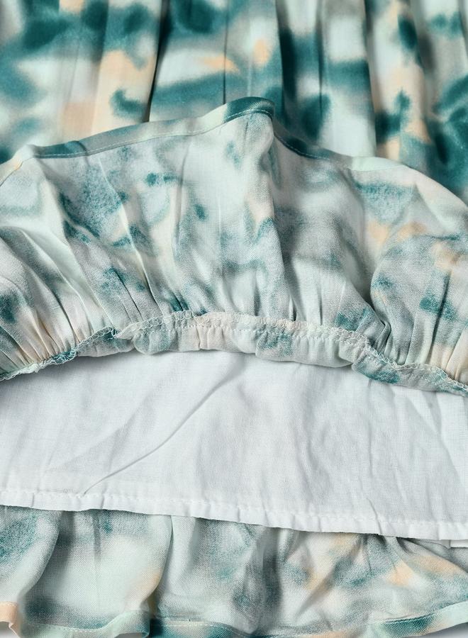 بيلا مودا فستان بربطة عنق مصبوغة بكشكشة - Image 5