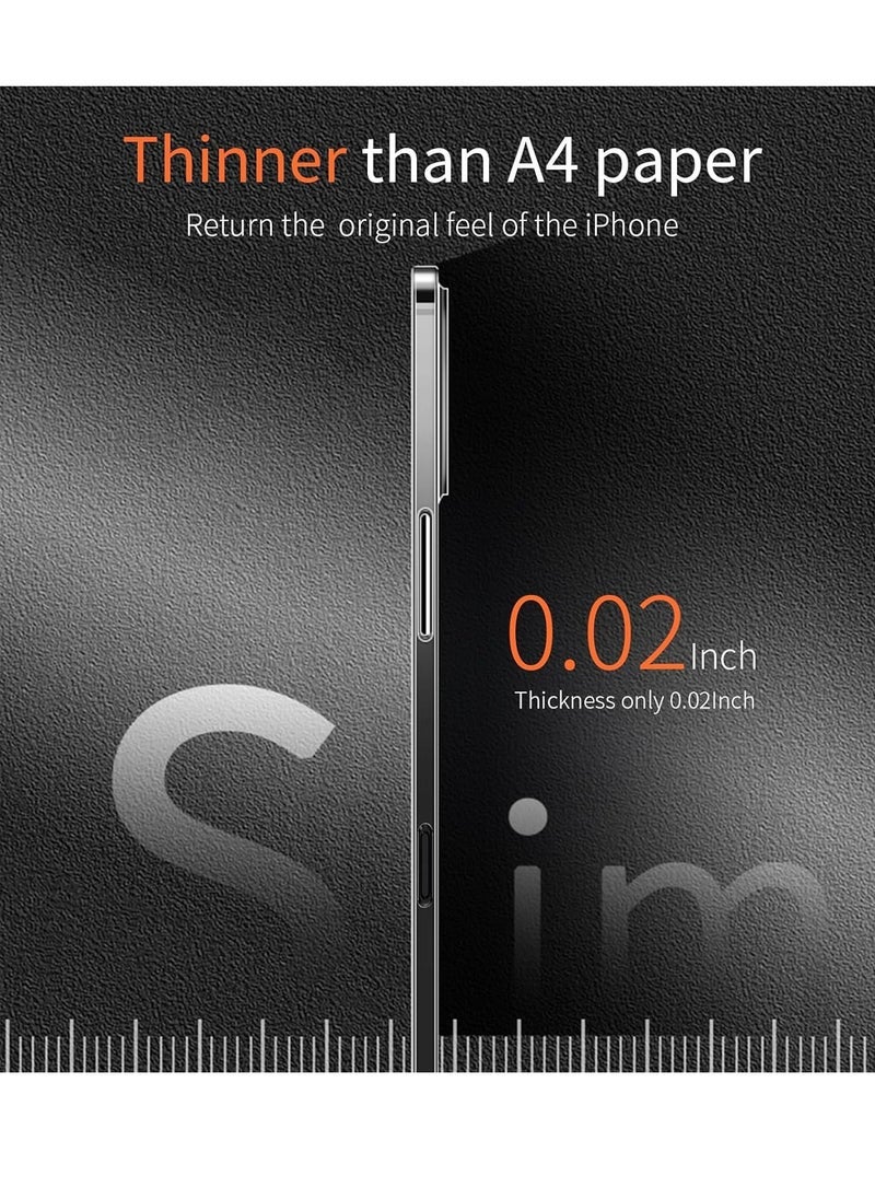 Gravity iPhone 16 Plus Slim Case, 0.2mm Fit [Paper-Thin] Lightweight Case Translucent Matte Finish PP Back Cover Protection [Anti-Fingerprints & Yellowing], Compatible with iPhone 16 Plus 6.7 Inch – Clear - Image 2