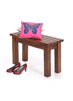 ANUBHAV HANDICRAFTS ANUBHAV HANDICRAFTS Solid Sheesham Wood Bench for Living Room 2 Seater Dining Bench 2 Seater Bench Wooden Bench Bench for Dining Table Bench Outdoor Bench Garden Bench Brown Finish 