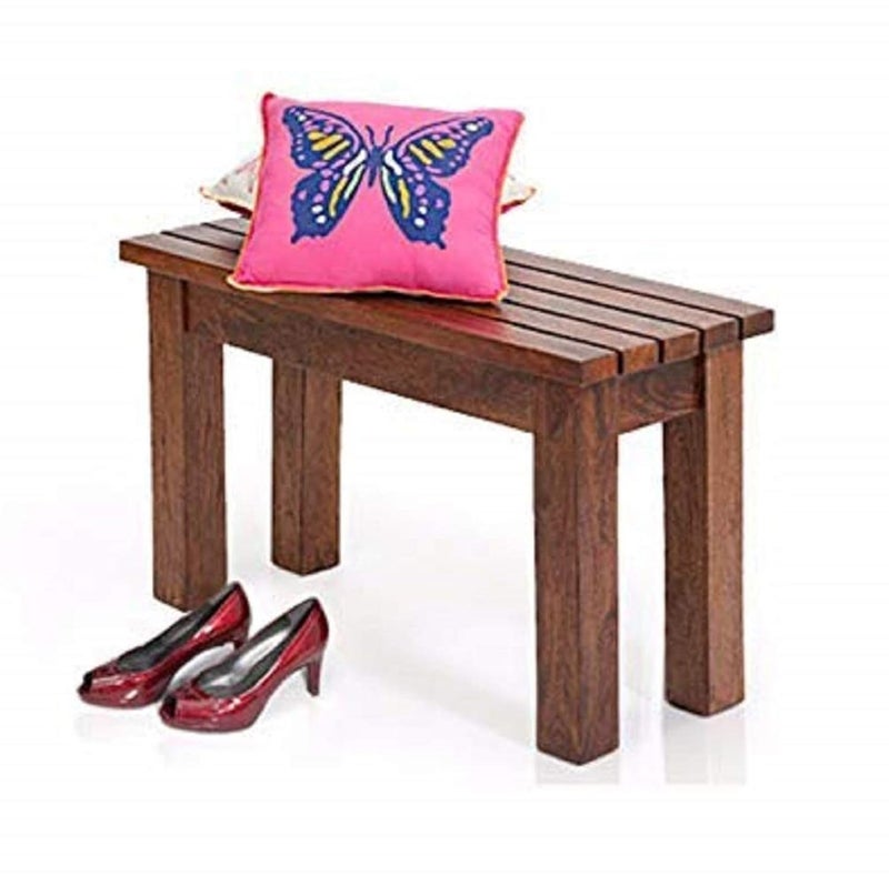 ANUBHAV HANDICRAFTS ANUBHAV HANDICRAFTS Solid Sheesham Wood Bench for Living Room 2 Seater Dining Bench 2 Seater Bench Wooden Bench Bench for Dining Table Bench Outdoor Bench Garden Bench Brown Finish 