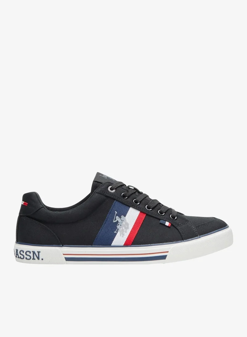 Men's Black Low-Top Sneakers,Lightweight Casual Shoes for Classic Look