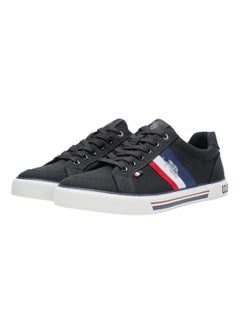 U.S. Polo Assn. Men's Black Low-Top Sneakers,Lightweight Casual Shoes for Classic Look  - Image 2