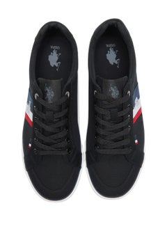U.S. Polo Assn. Men's Black Low-Top Sneakers,Lightweight Casual Shoes for Classic Look  - Image 3