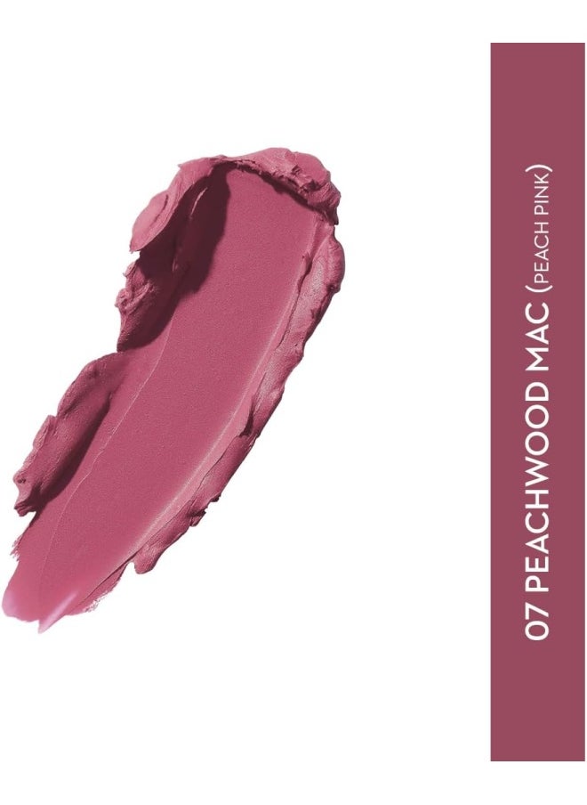 SUGAR Cosmetics Matte Attack Transferproof Lipstick - 07 Peachwood Mac (Peach Pink)  - Image 2