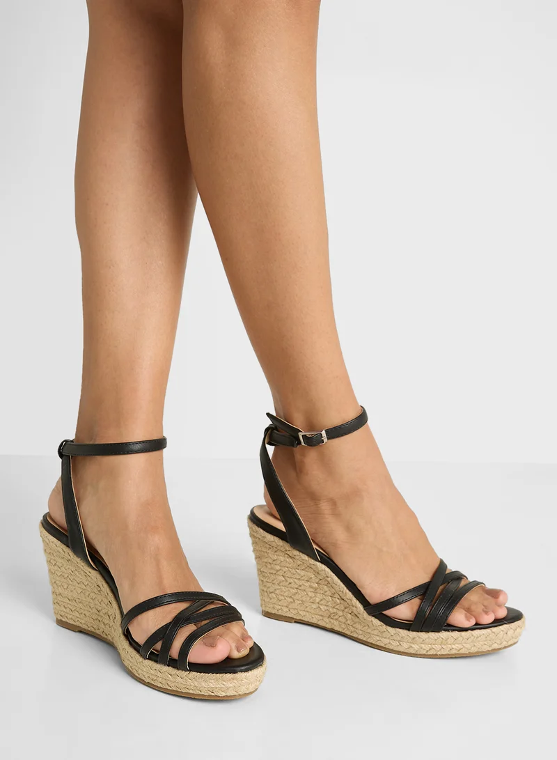 Spot-On High Heel Wedge Sandal