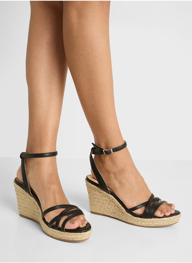 Spot-On - High Heel Wedge Sandal - Image 1