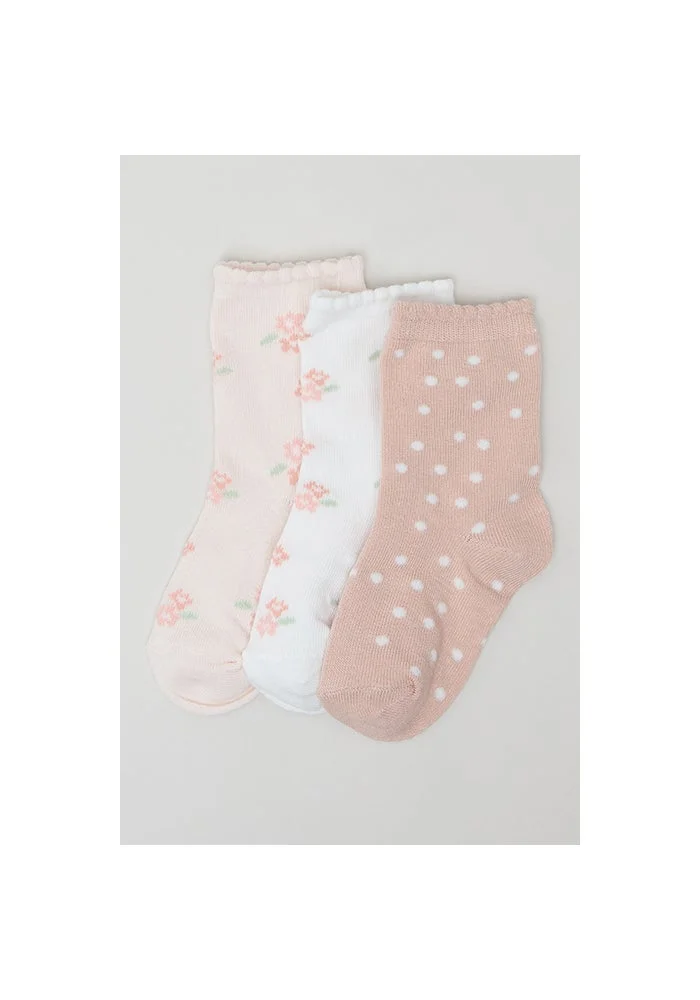 أر أند بي 3 Pack Patterned Crew Socks