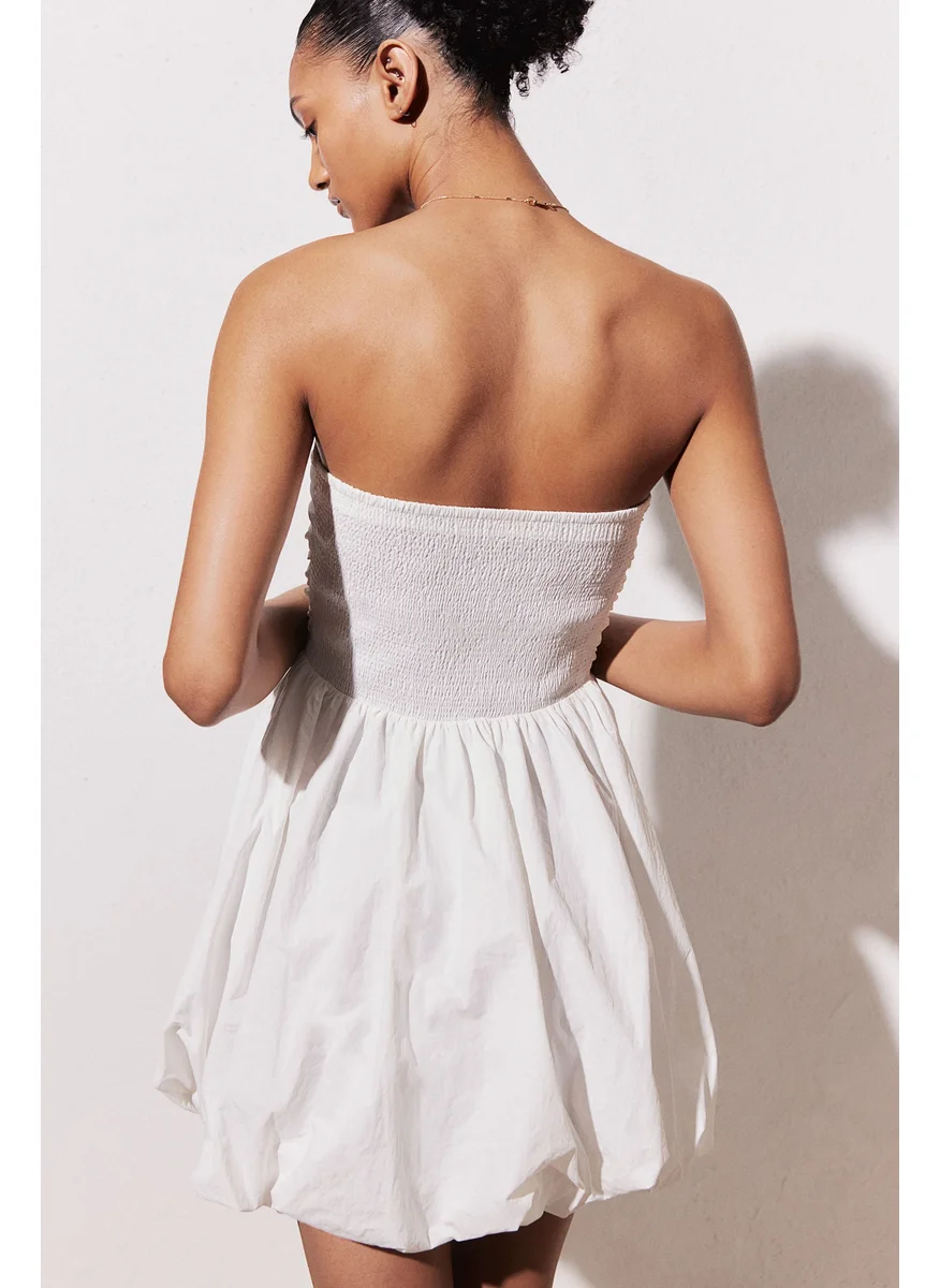 H&M Bubble-Hem Bandeau Dress