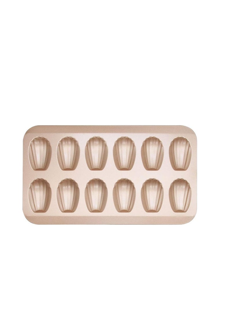 Nonstick Madeleine Pan 2 Pack 12-Cavity Heavy Duty Madeleine Cookies Trays for Oven Baking - Image 4