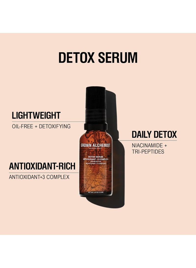 مجموعة العناية بالبشرة الأساسية للتخلص من السموم  مجموعة هدايا حصرية للعناية بالبشرة سيروم نياكيناميد ديتوكس للوجه 30 مل مرطب ومغذي غير لامع 12 مل قناع وجه لتنظيف عميق 20 مل - Image 3
