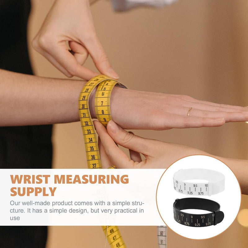 Vosarea 2pcs Wrist Gauge Bracelet Sizer Measuring Tool for Wrist and Bracelet Diameter Measurement Assorted Colors - Image 4