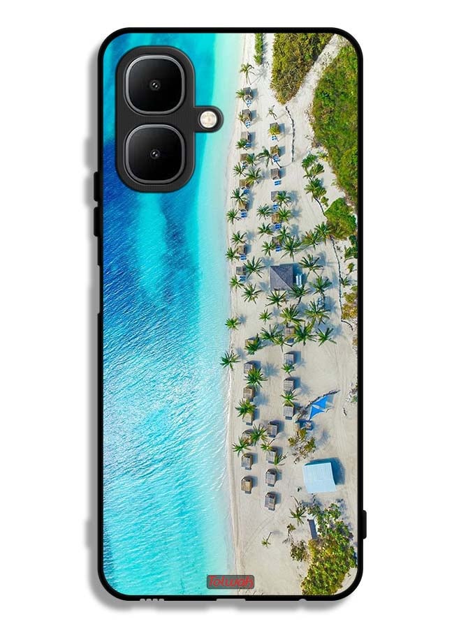 Tolwak Infinix Smart 10 Protective Case Cover Beach