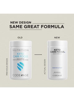 Codeage Keto Carb, White Kidney Bean, Green Tea & Cinnamon Bark Supplement, Triple Action Keto Cheat Vegan Pills, Ketogenic, Low Carb Diet Sugar, 3 Months Supply, Non-GMO, Gluten-Free, 180 Capsules - pzsku/Z07E6BF407C4A7810B29DZ/45/_/1735908127/dafe177b-9552-48a5-bbb4-7e94fd9298e6