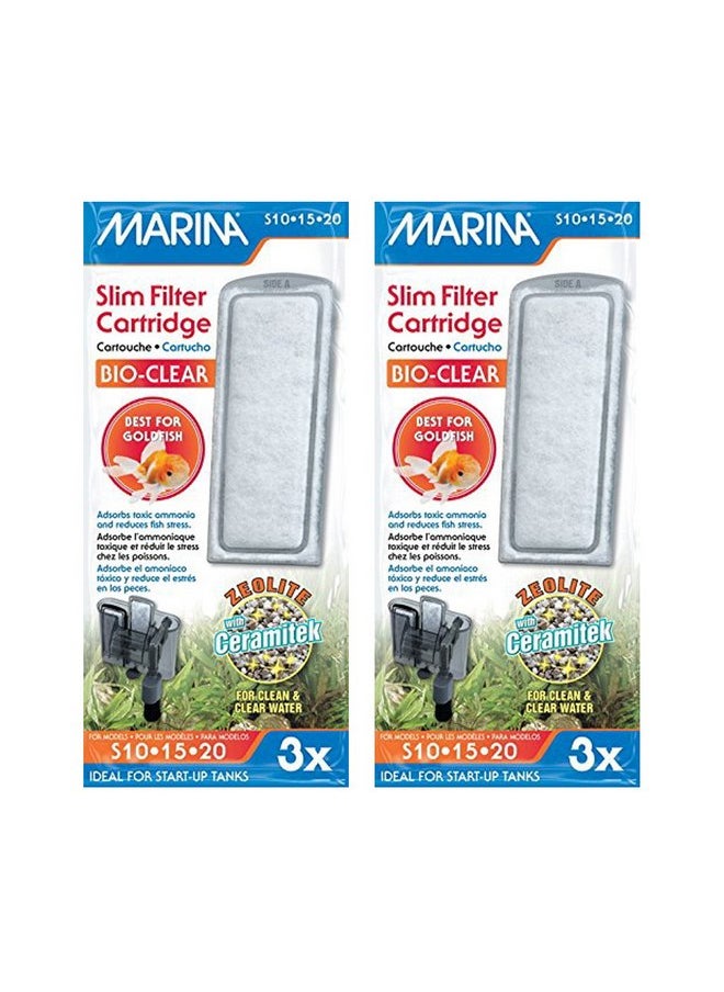 Marina Marina Slim Filter Zeolite Plus Ceramic Cartridge - 6-Pack  - Image 1