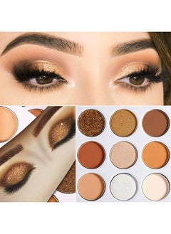 Brown Eyeshadow Palette Nude Natural Matte Shimmer Glitter 9 Colors,Highly Pigmented Waterproof Warm Eye Shadows Pallet, Naked Earth Tones Makeup Palettes, Easy to Blend for Beginners… - pzsku/Z07E6C663CE0CC3B50979Z/45/_/1690927105/14869077-fdbd-4be0-af34-430357c2d3a0