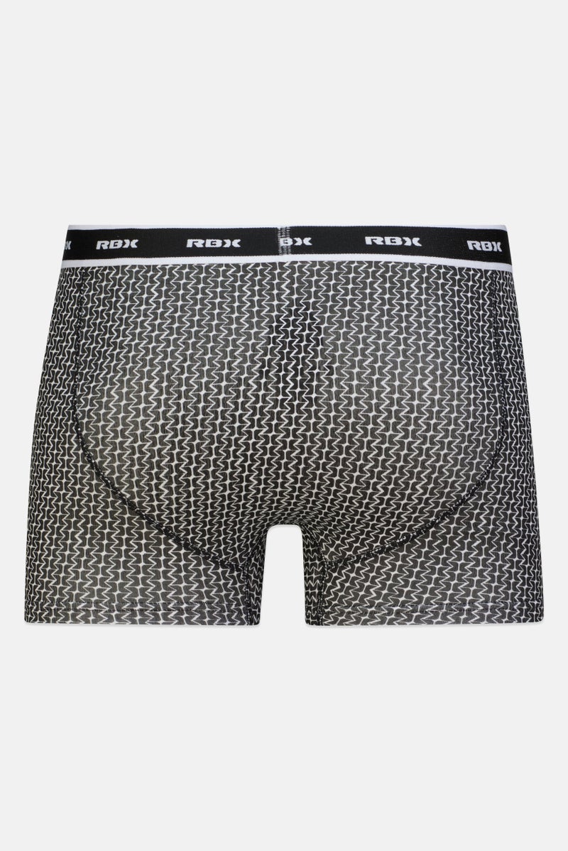 RBX Men 3 Pieces Brand Logo Boxer Briefs, Multicolor - Image 4