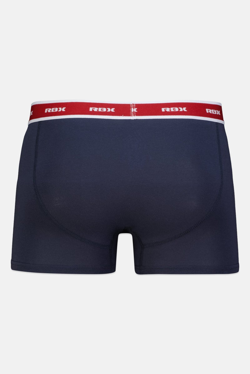RBX Men 3 Pieces Brand Logo Boxer Briefs, Multicolor - Image 2