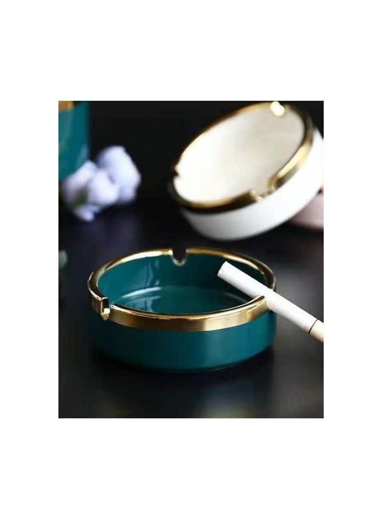 Generic Ceramic Ashtray for Tabletop, Side Tables, Livingroom, Office, Decorative Ash Tray  - Image 2