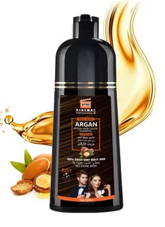 NITRO CANADA Nitro Canada Cinema Professional Fast Hair Dye Shampoo with Argan Oil, 420 ml, Dark Brown  - Image 4