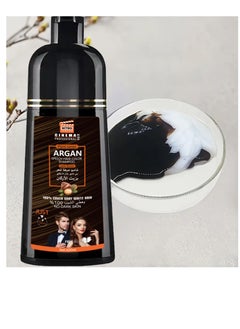 NITRO CANADA Nitro Canada Cinema Professional Fast Hair Dye Shampoo with Argan Oil, 420 ml, Dark Brown  - Image 5
