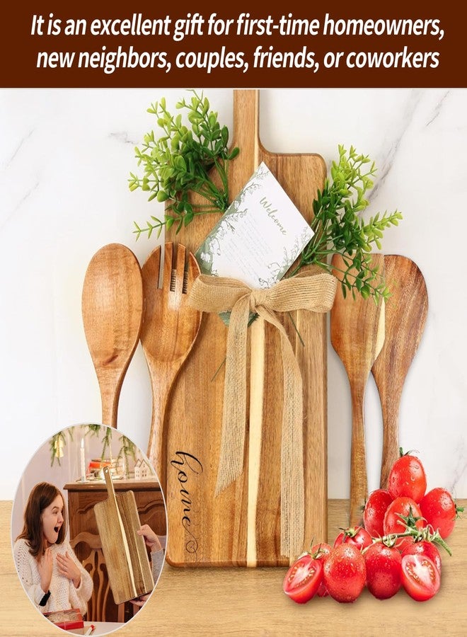 Dolcety House Warming Gifts New Home – Cutting Board Set, Gift Ideas for Couple, Closing Gifts for Home Buyers, Charcuterie Cheese Board-5pcs - Image 5