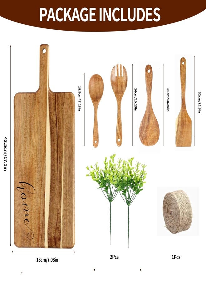 Dolcety House Warming Gifts New Home – Cutting Board Set, Gift Ideas for Couple, Closing Gifts for Home Buyers, Charcuterie Cheese Board-5pcs - Image 2