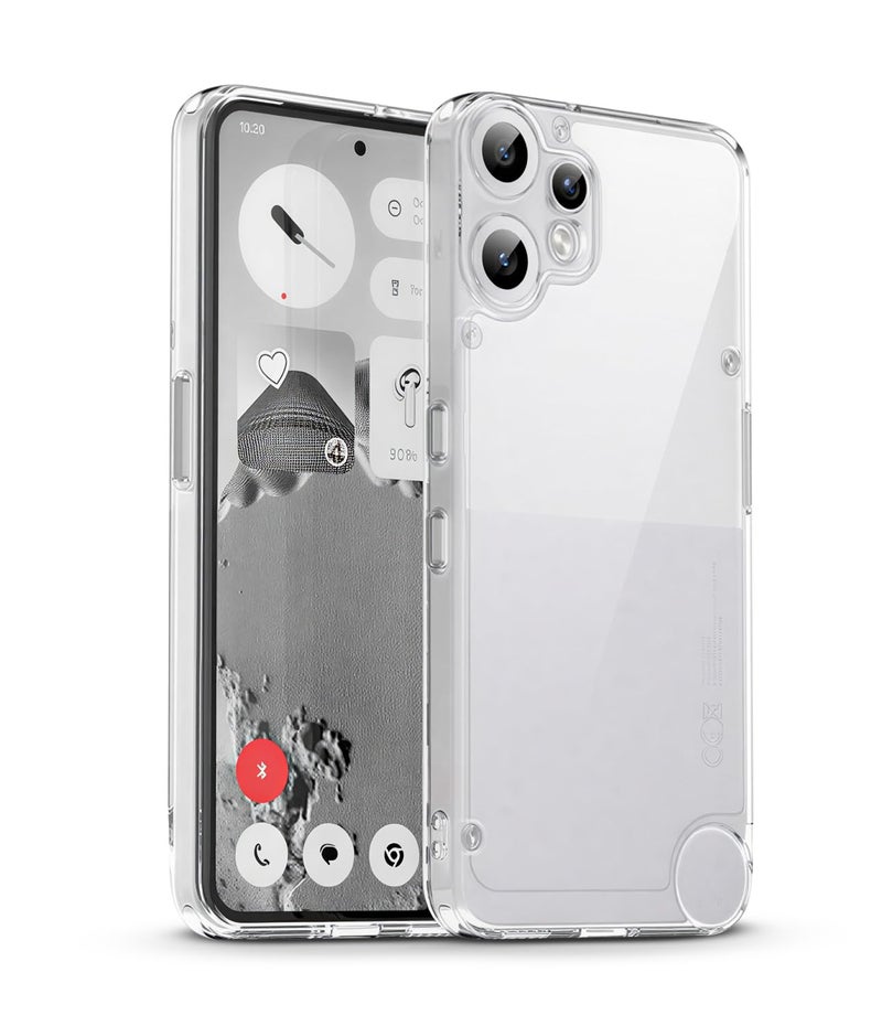 KAPAVER Essential Back Cover Case Compatible with CMF Phone 2 Pro (PC+TPU) (Clear) - Image 1
