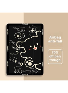 Generic 2024 Matepad11 Triple Fold 11.5s Protective Cover Air Transparent V8 Airbag Pro10.89 Flat X8pro-Color:[ 70% Off Pen Slot-Kick Puppy Powder]-Applicable Models:For Huawei MatePad 11 (2023 Model)  - Image 4