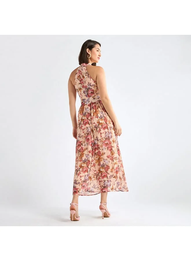 Splash FAV Floral Halter Midi Dress
