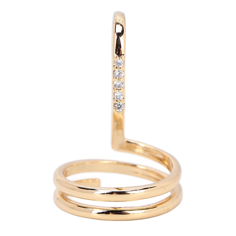 Fashion Nail Ring: 2.3 X 1.5cm Electroplated Copper Nickel-Free - Non-Nail-Harming Easy Wear Fingernail Ring for Party Dance Wedding Daily Use Lady Gift - Image 3