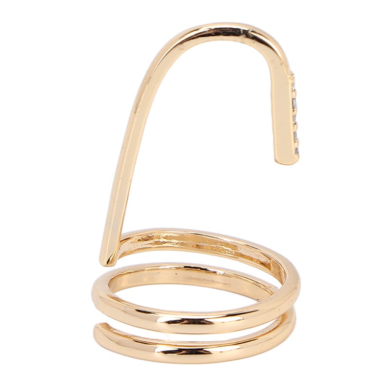 Fashion Nail Ring: 2.3 X 1.5cm Electroplated Copper Nickel-Free - Non-Nail-Harming Easy Wear Fingernail Ring for Party Dance Wedding Daily Use Lady Gift - Image 5