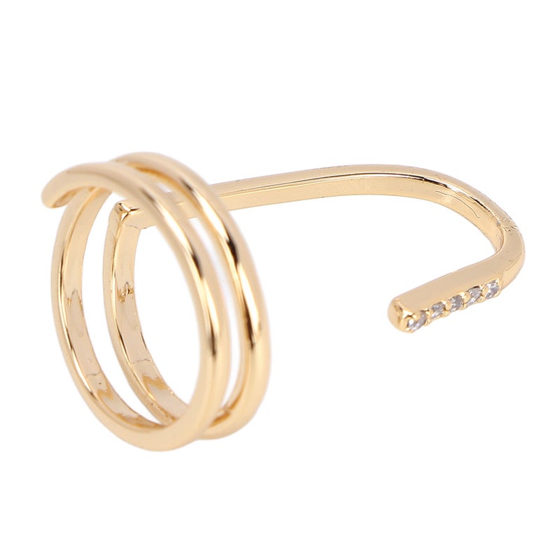 Fashion Nail Ring: 2.3 X 1.5cm Electroplated Copper Nickel-Free - Non-Nail-Harming Easy Wear Fingernail Ring for Party Dance Wedding Daily Use Lady Gift - Image 4