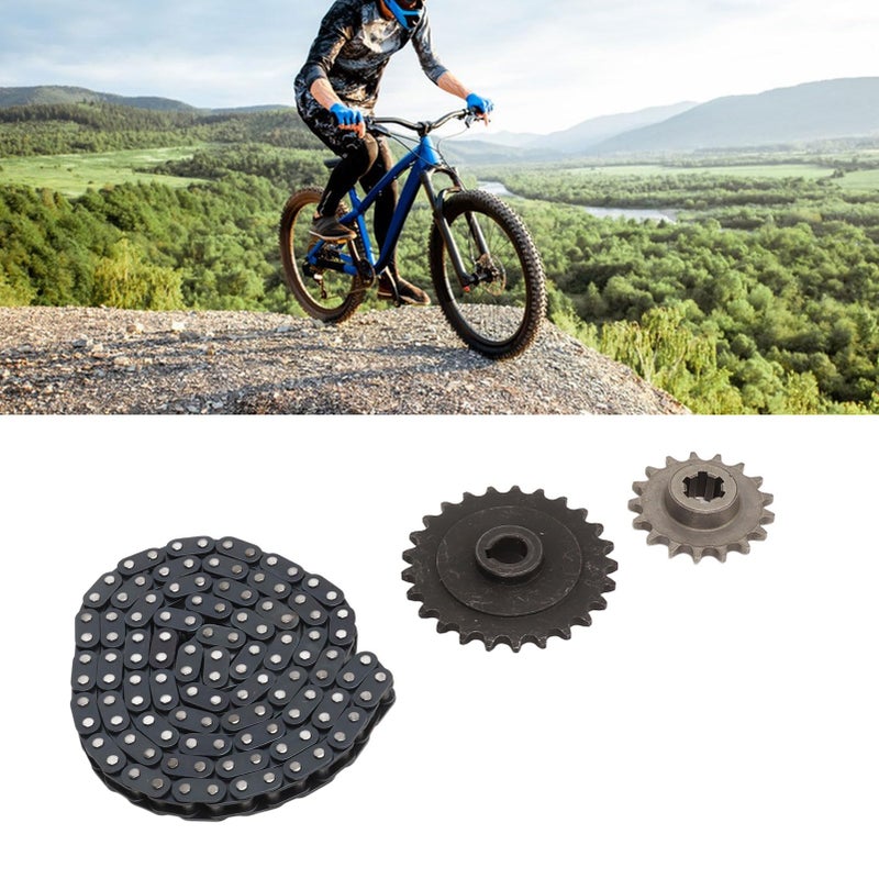 T8F 17T Front And Rear Sprocket Set With 116 Link Chain For 33cc 43cc 49cc Go Kart Mini Scooter - Image 3