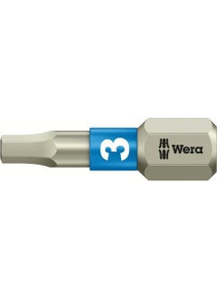 Wera 3840/1 Stainless Ts Hex-Plus Allen 3X25MM Bits 05071073001  - Image 1