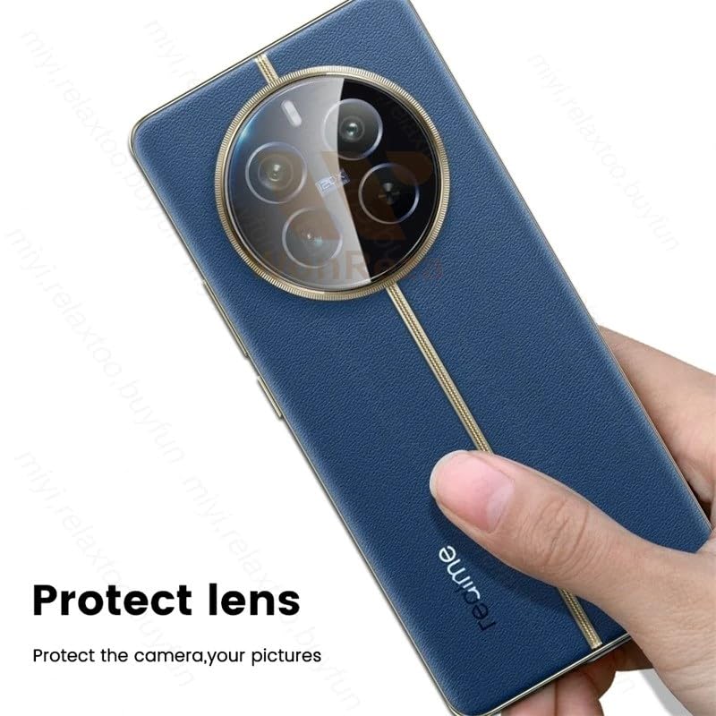 WonReza حماية زجاج الكاميرا الخلفية لهاتف Realme 12 Pro/Realme 12 Pro Plus 5G [3D بريميوم] واقي عدسة الكاميرا (أسود) - Image 4