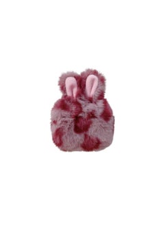 Plush Rabbit Ears AirPods Pro Headphone Cover For Apple 2/3/4 Generation Bluetooth Protective Cover Creative Drop-resistant-Color:Leopard Print Rabbit Ears Pink-Applicable Model:Airpods Pro