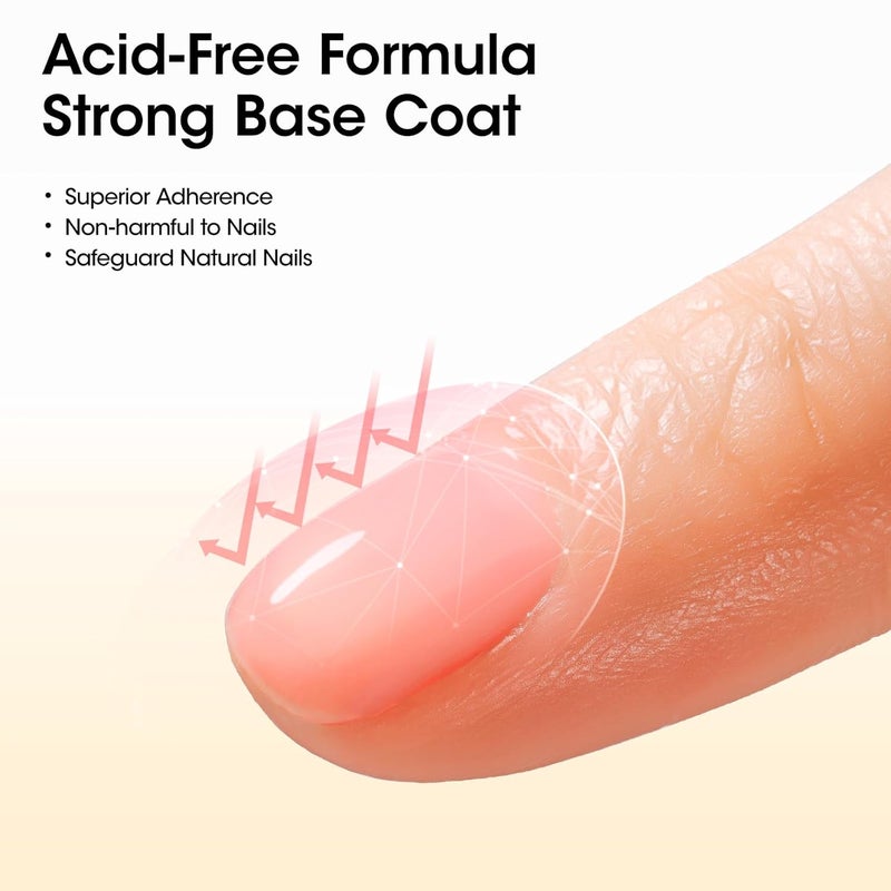 GELLEN 18 ml Glossy Top Coat Gel Base Coat Gel Cuticle Oil - Image 4