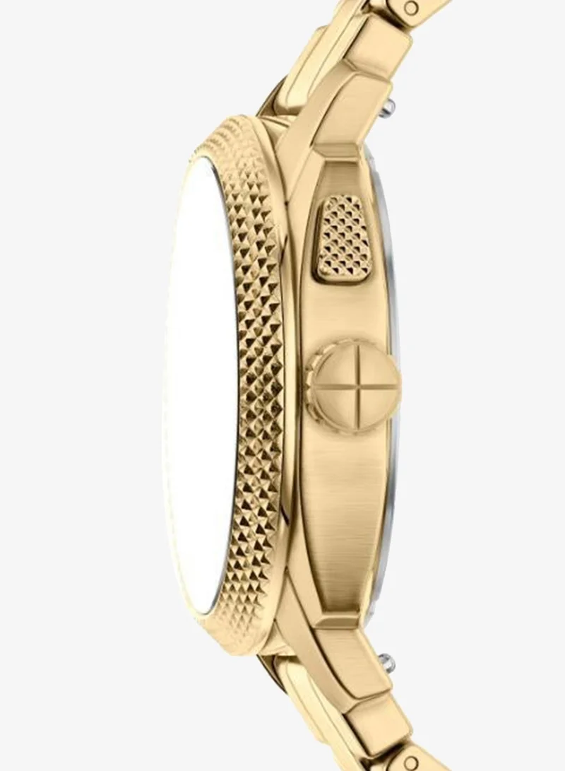 Fossil  FS6157 Anadigi Watch with Gold Plated Metal Bracelet for Men | Best Price UAE