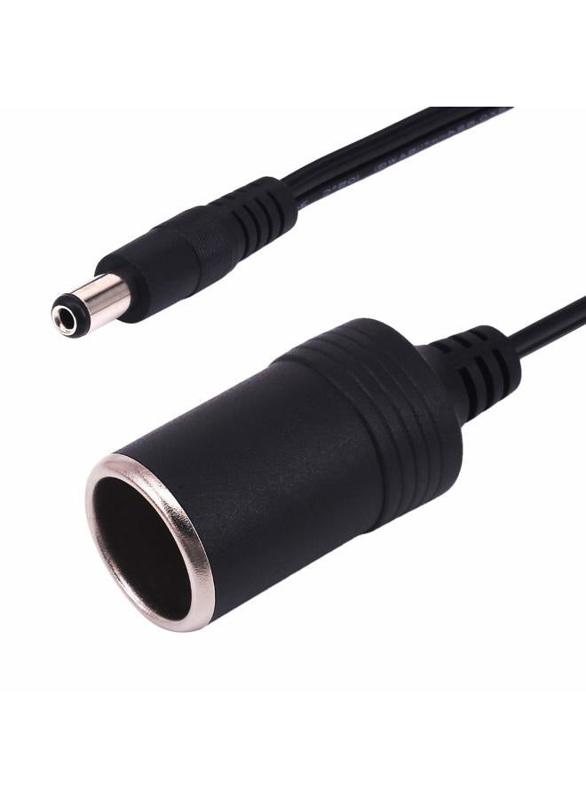 Yeebline Cigarette Lighter Power Supply Cable, 2-Pack Car Cigarette Lighter Female Socket to DC 5.5mm x 2.1mm Plug Jack Adapter - Image 3