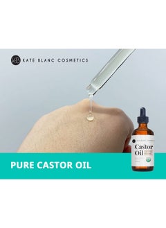 Organic Castor Oil (4Oz). 100% Pure, Cold Pressed, Hexane Free In A Glass Bottle. Stimulate Growth For Eyelashes, Eyebrows, Hair. Skin Moisturizer & Oil Cleanse With Starter Kit - pzsku/Z07E7F9D6579C39FFED29Z/45/_/1734183103/9a21dde3-ff6b-4bd3-a112-eb4bea9dbc04