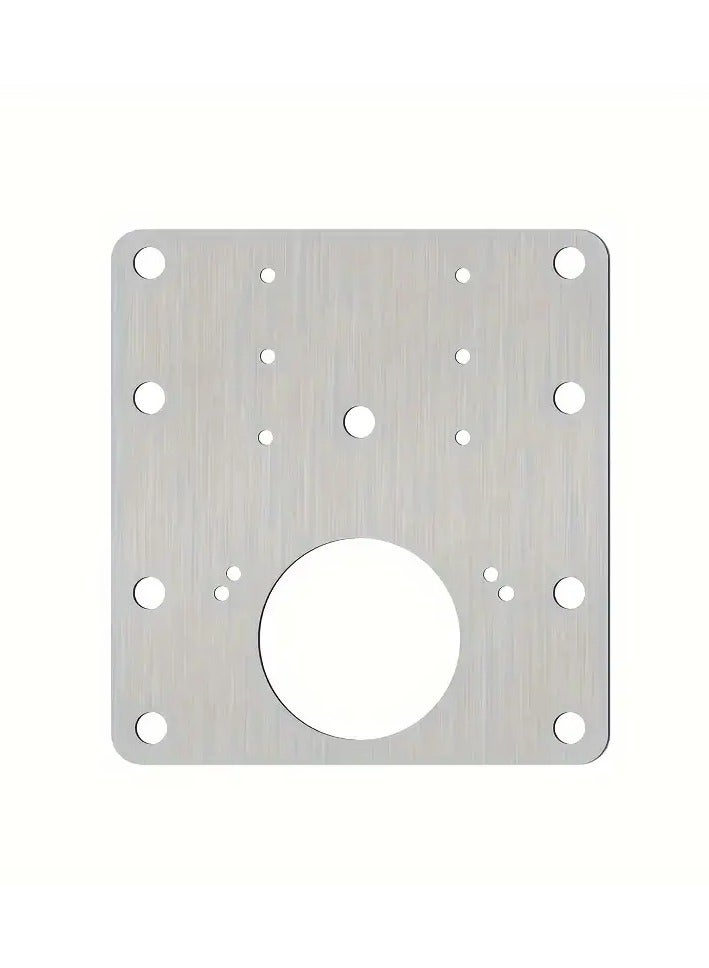 2 Rust Resistant Metal Pieces To Repair Damaged Hinges On The Door Of A Kitchen Cabinet Or Wardrobe And Cover The Damaged Corrosion Area By Installing The Metal Piece Above It The Metal Piece Was Designed With Several Holes For Quick And Easy Assembly And Installation Which Made It Ideal For Installing Different Types Of Hinges You Only Need A Screwdriver Screws And Install The Screw In A Number Of Holes According To Your Need Suitable For Wood Or Aluminum Doors Easy And Self Installing  - Image 3