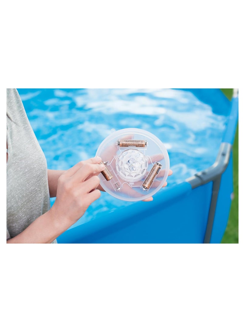 بست واي Bestway Flowclear Float Bright Waterproof LED Pool Light 7 Modes of Colors -  No: 58419  - Image 2