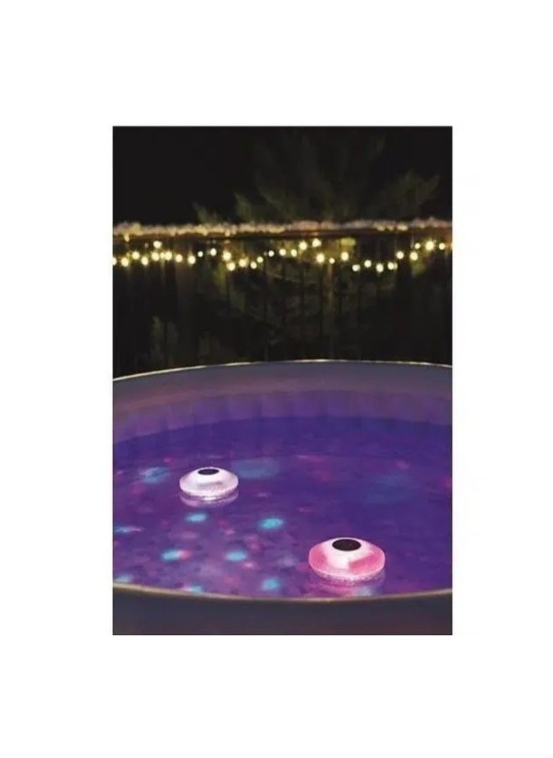 بست واي Bestway Flowclear Float Bright Waterproof LED Pool Light 7 Modes of Colors -  No: 58419  - Image 4