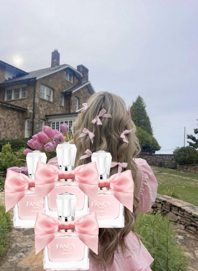 Johan.B Paris 4 Pieces Fancy Pink Perfume 85ML - Image 1