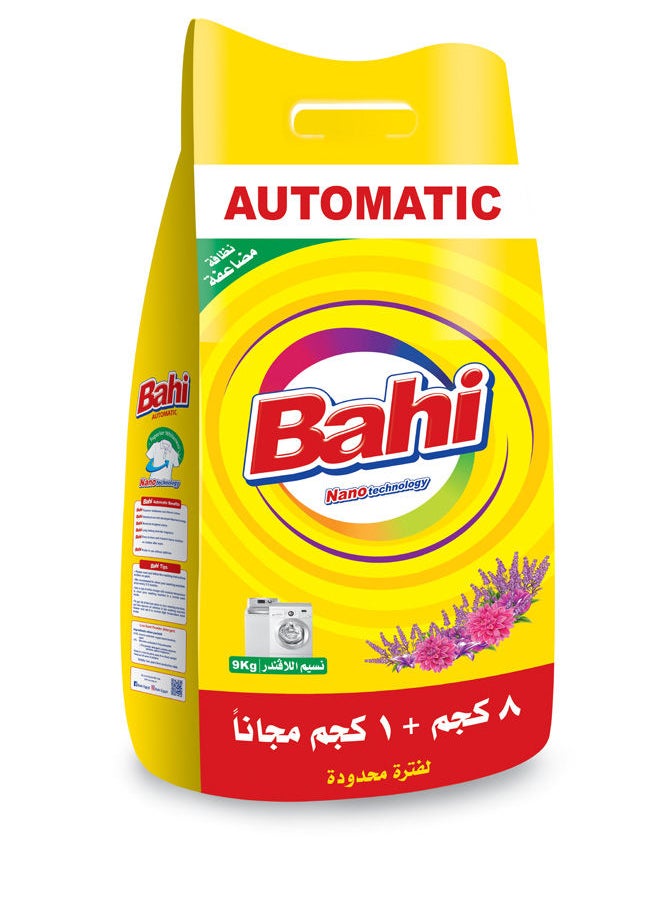 BAHI - Automatic Powder Detergent Lavender  (8+1Kg) 9kg - Image 1